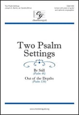 Two Psalm Settings Unison choral sheet music cover